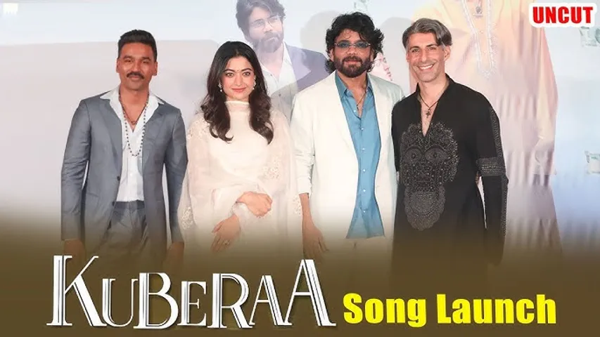 Nagarjuna Dhanush and Rashmika share heartwarming emotions with the song Pippi Pippi Dum Dum from Kuberaa