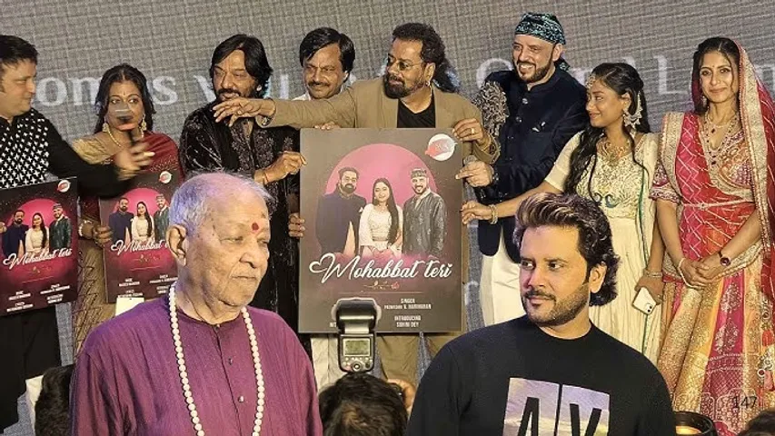 Celebrities arrived at the launch of Rajiv Mahavir Sur Music label and track Mohabbat Teri