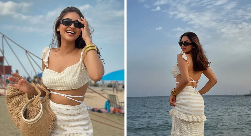 krystle dsouza Photos Crystal DSouza glamorous style on the beach wreaked havoc in beach look