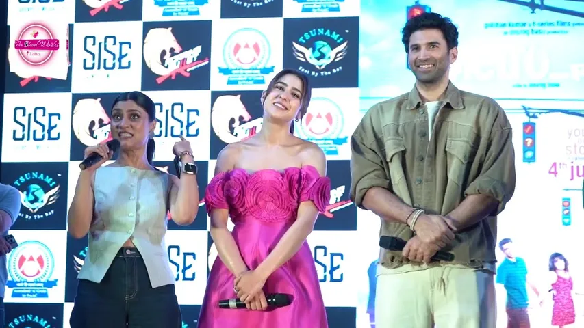 Aditya Roy Kapur Sara Ali Khan and Konkona Sen Sharma in Lala Lajpat Rai college