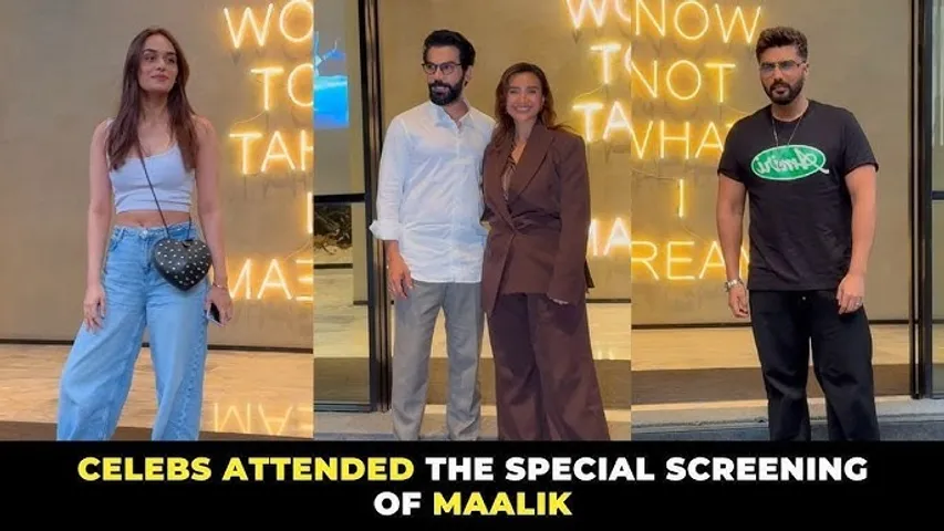 Patralekha flaunts her baby bump at the special screening of husband Rajkummar Rao film Maalik