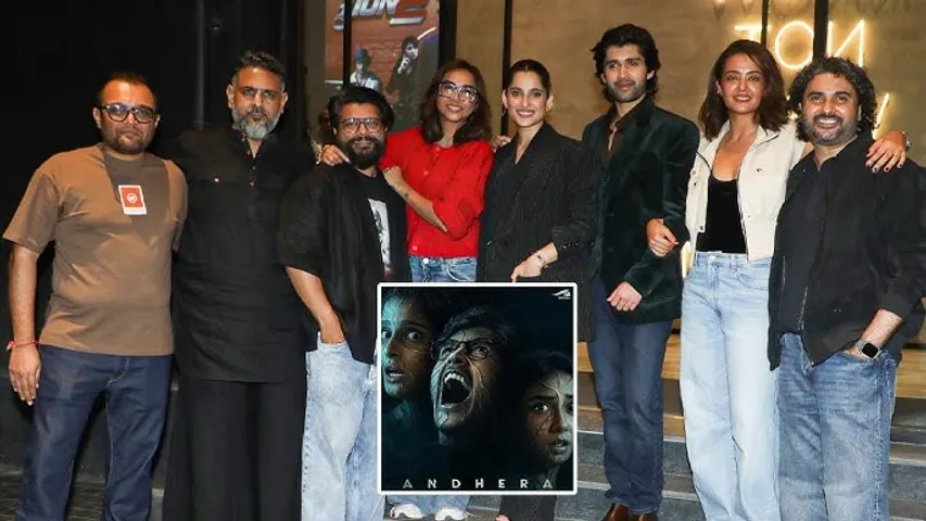 Surveen Chawla Prajakta Koli and Bhuvan Bam Bring Their Charm to the Prime Video web series Andhera special Screening