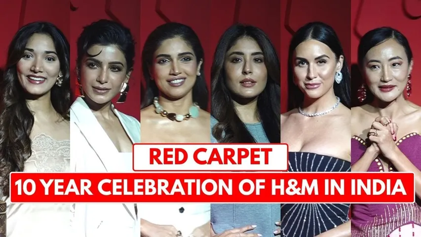 Bhumi Samantha dazzle on the red carpet at H&M India 10 year celebration