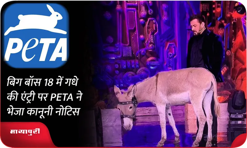 PETA sent legal notice over entry of donkey in Bigg Boss 18