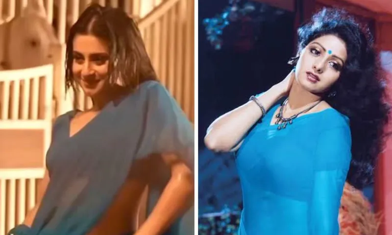 Isha Malviya Channels Her Inner Sridevi in her latest music video Zor Ki Barsaat Hui