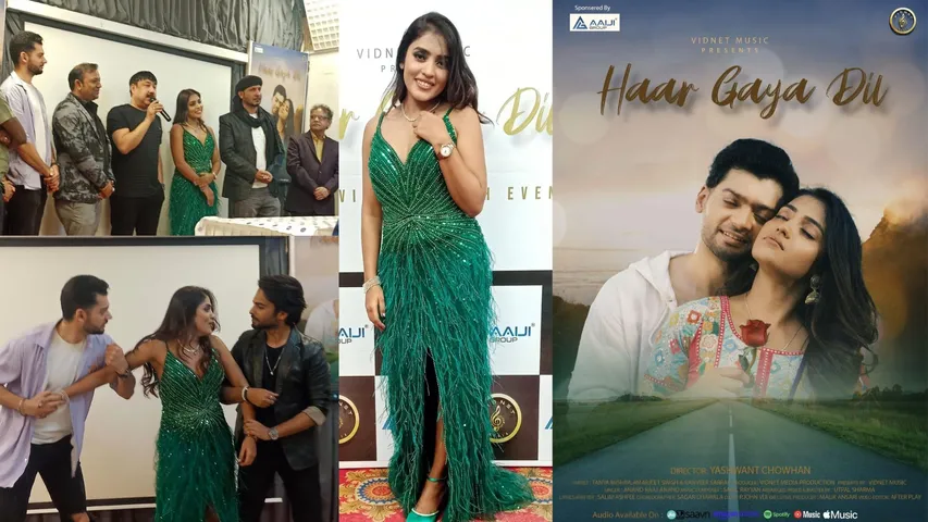Glam actress Tanya Mishra wins hearts in amazing music video Haar Gaya Dil sung by Bollywoodsinger Anand Raj Anand