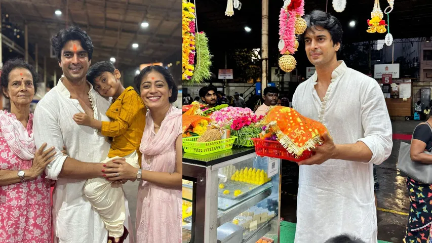Khatron Ke Khiladi 14 contestant Gashmeer Mahajani prays for strength at Siddhivinayak Temple 