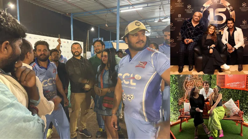 Raghav Nayyar with Khesari Lal Yadav