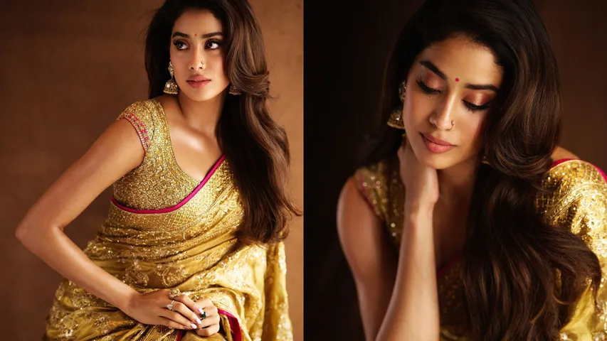 janhvi kapoor latest saree photo