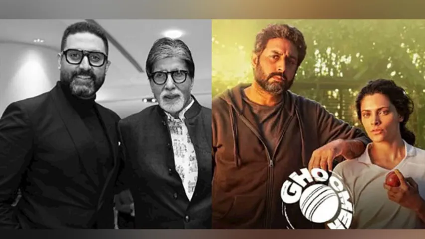 Amitabh Bachchan lauds son Abhishek Bachchan for winning Iconic Gold Best Actor for Ghoomar 