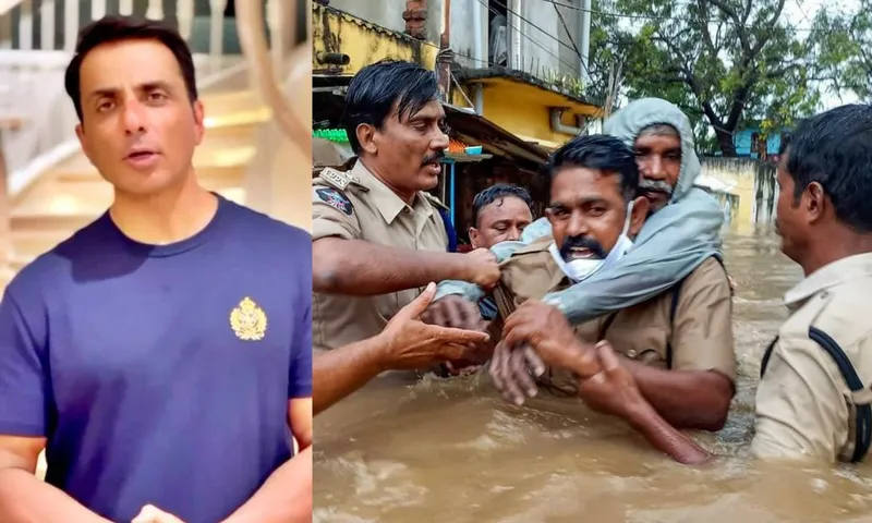 Sonu Sood Steps Up to help people in Flood Stricken Areas in Andhra Pradesh and Telangana