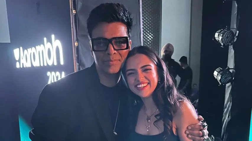 Ahsaas Channa And Director Karan Johar 
