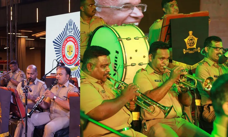 'महाराष्ट्र पुलिस स्थापना दिवस' मनाने के लिए R CITY में मुंबई पुलिस बैंड द्वारा लाइव प्रदर्शन दिया