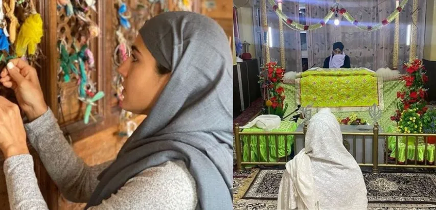 सारा अली खान ने सभी धर्मों का सम्मान करने का मैसेज देते हुए शेयर की ये तस्वीरें