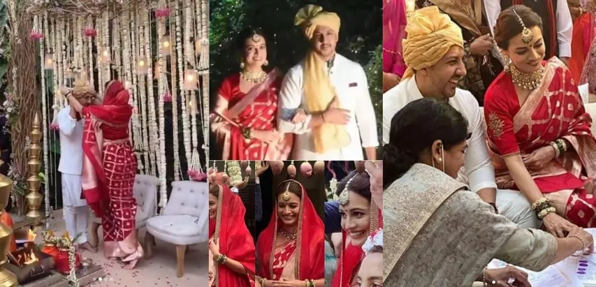 दिया मिर्जा और वैभव रेखा बंधे शादी के बंधन में, तस्वीरें हो रही है वायरल