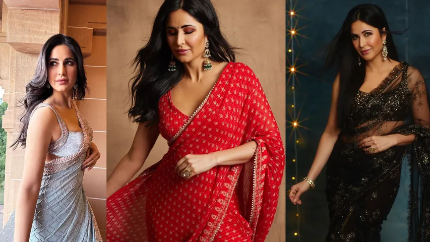 Latest Saree Look Katrina Kaif looks very beautiful in saree