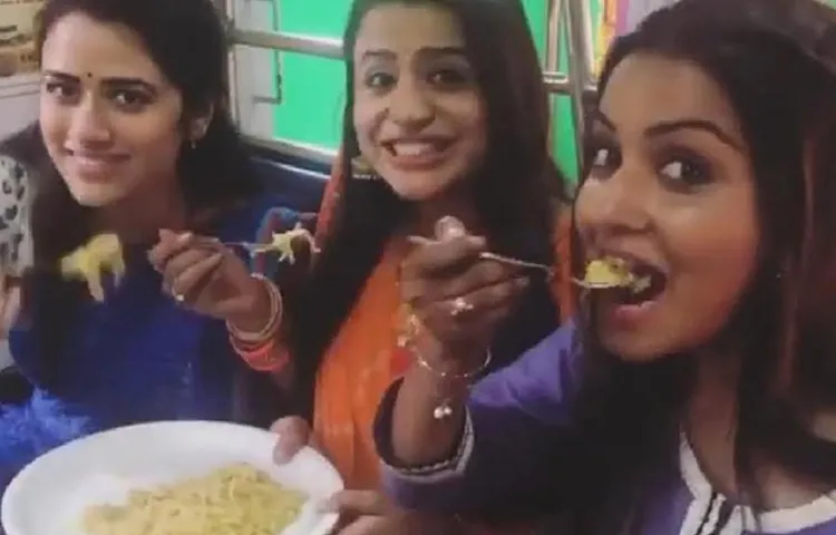 लेडीज स्पेशल के सेट पर मैगी पार्टी