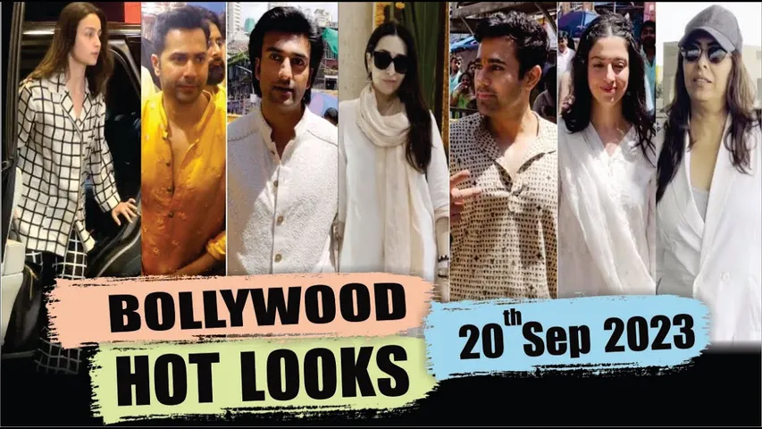 Alia Bhatt, Karishma Kapoor, Varun Dhawan & Other Celebs Spotted Today