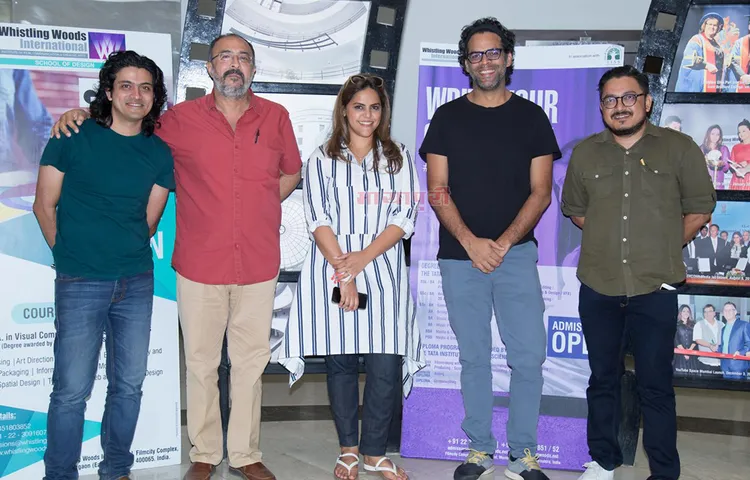 व्हिस्लिंग वुड्स इंटरनेशनल के 5 वेद सत्र में शामिल हुए फिल्म 'ट्रैप्ड' की टीम
