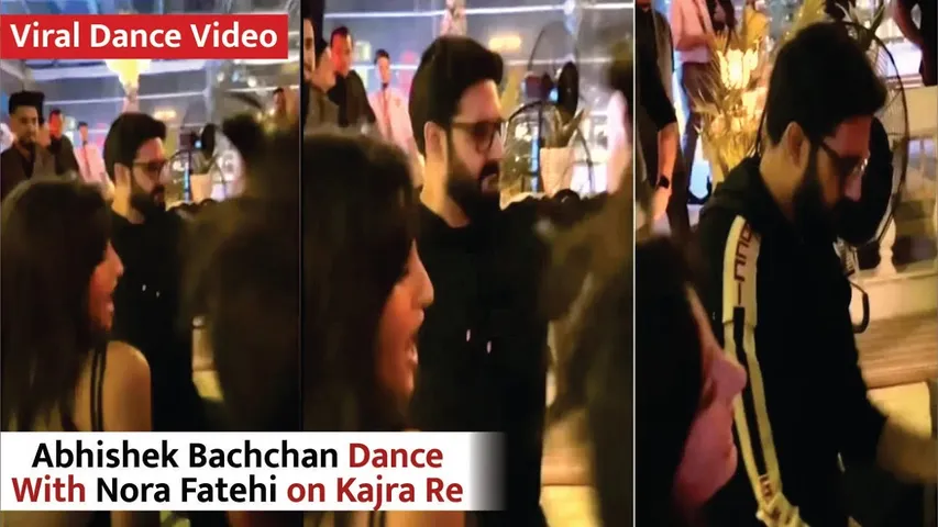 Abhishek Bachchan Dance With Nora Fatehi At Kajra Re