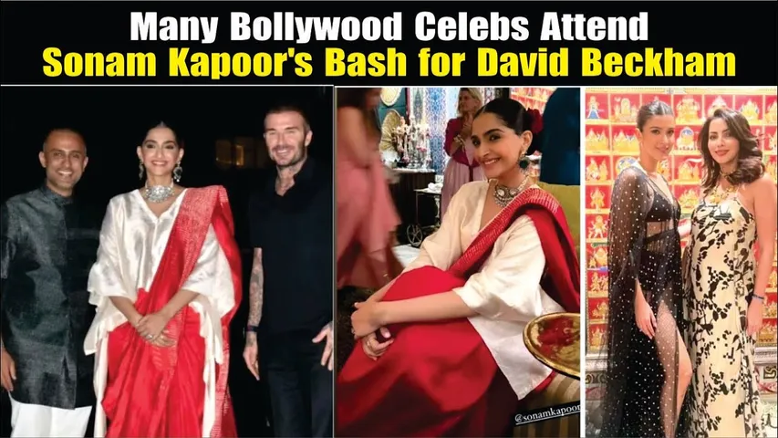  Sonam Kapoor Hosts Grand Party for Footballer David Beckham 
