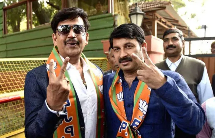 मनोज तिवारी और रवि किशन को भोजपुरी सिनेमा के दिग्गजों ने दी बधाई