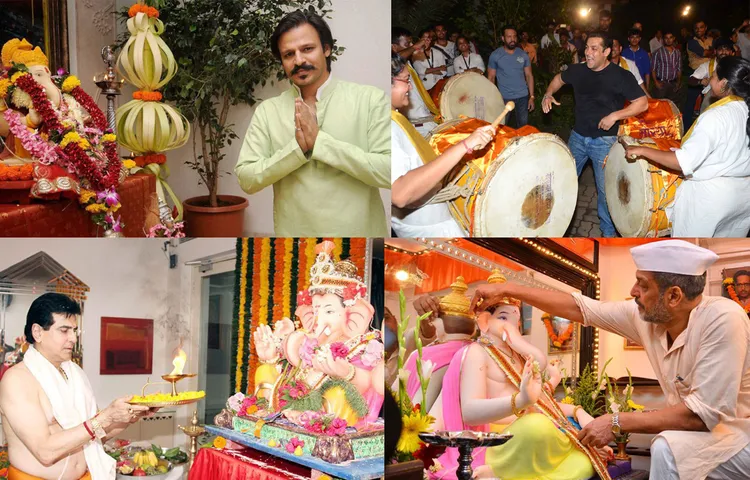 बॉलीवुड के ये स्टार्स हैं विघ्नहर्ता के बड़े भक्त, देखें तस्वीरें