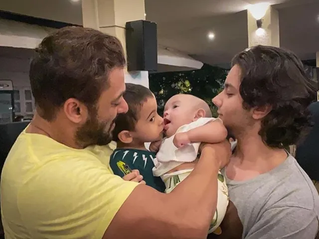 सलमान खान के साथ दिखी भांजे-भांजी की क्यूट बॉन्डिंग, शेयर की फोटो