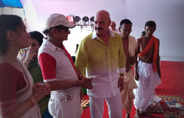 अपने दोस्त बिस्वाजीत की दुर्गात्सव में शामिल हुए राकेश रोशन