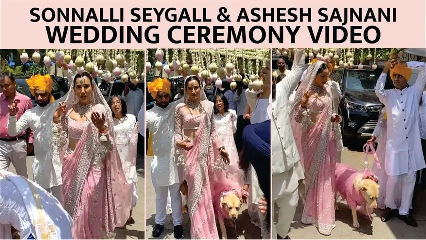 Sonnalli Seygall Grand Entry In Her Wedding