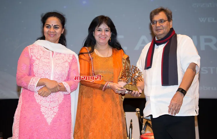 व्हिस्लिंग वूड्स इंटरनेशनल पांचवें वेद सत्र में शामिल हुई महिला तबला वादक पंडिता अनुराधा पाल