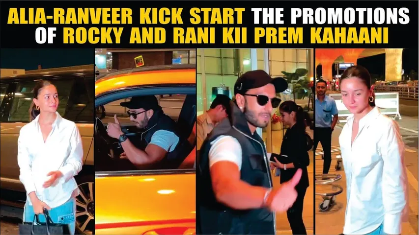 Alia Bhatt & Ranveer Singh fly out of Mumbai for Rocky Aur Rani Kii Prem Kahaani promotions