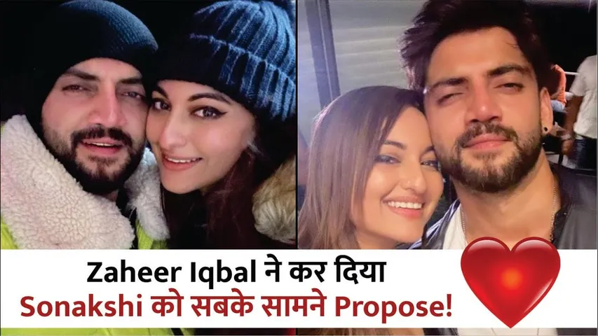 Zaheer Iqbal Proposes to Sonakshi Sinha
