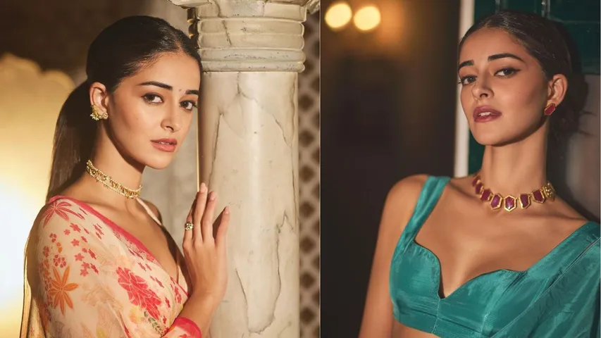 Ananya Panday Photos: अनन्या पांडे के साड़ी लुक पर फिदा हुए फैंस