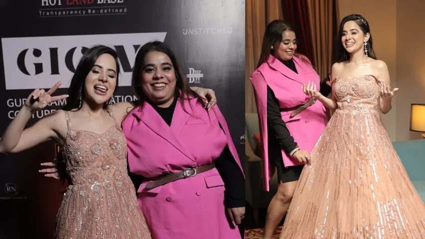Uorfi Javed walks the ramp in a never seen before outfit for designer Arshi Singhal for Gurugram International Culture Week