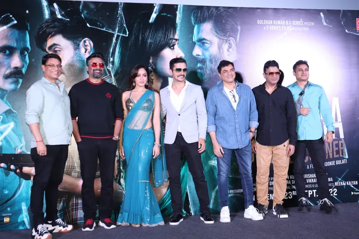 R Madhavan, Khushali Kumar, Darshan Kumar launch the teaser of their film "Dhokha - Round D Corner" with director Kookie Gulati