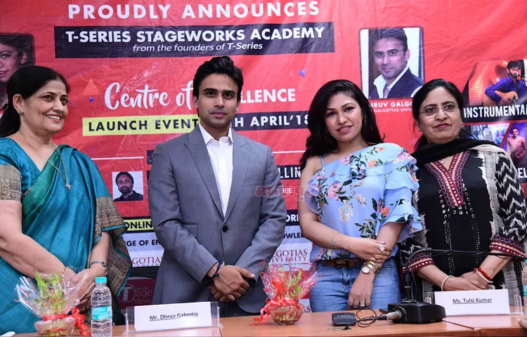 टी-सीरीज स्टेजवर्क्स अकादमी ने गलगोटिया यूनिवर्सिटी में ‘सेंटर ऑफ एक्सीलेंस’ का शुभारंभ किया