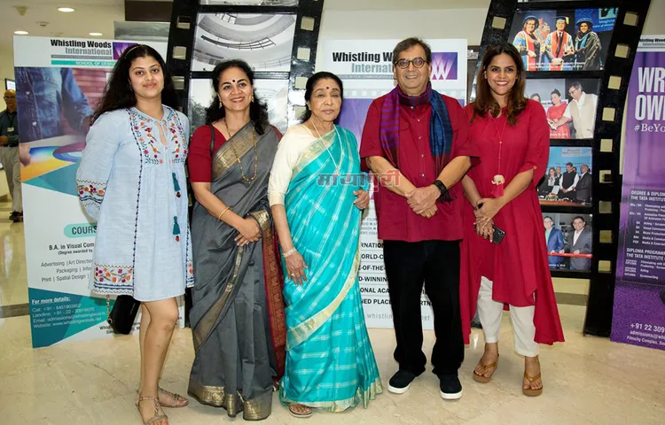 व्हिस्लिंग वुड्स इंटरनेशनल के 5 वीं वेद सत्र में शामिल हुई आशा भोसले