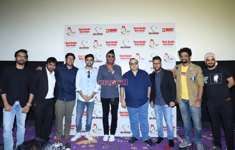 शॉर्ट फिल्म "रात बाकी बात बाक़ी" की स्पेशल स्क्रीनिंग पर आये जैकी श्रॉफ और राजकुमार संतोषी 