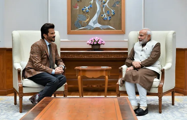 प्रधानमंत्री मोदी से मिले अभिनेता अनिल कपूर, देखिए मुलाकात की खास तस्वीरें