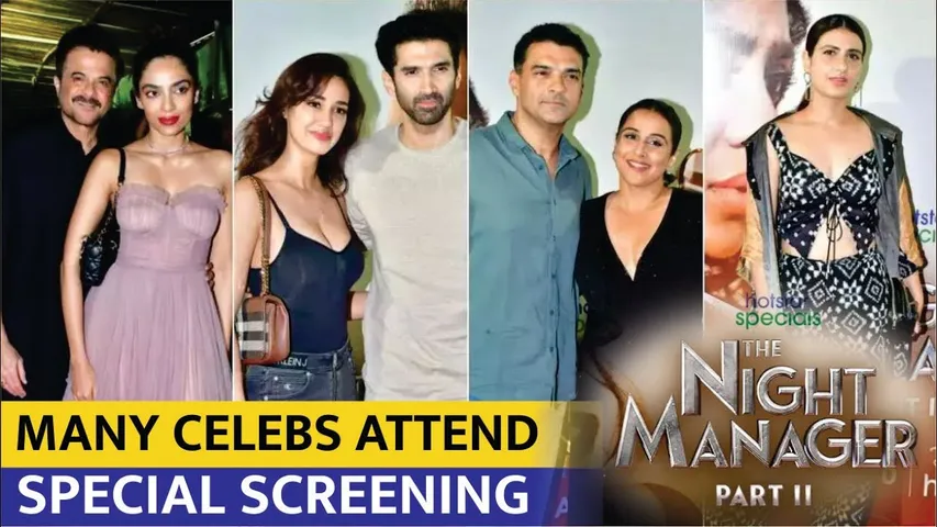 Celebrity Arrive at The Night Manager 2 Screening - Disha Patani, Anil Kapoor, Aditya Roy & Others