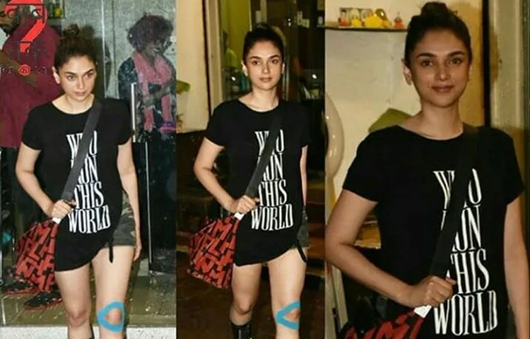 बांद्रा में सैलून के बाहर स्पॉट हुई अदिति राव हैदरी, बिना मेकअप के दिखा स्टाइलिश लुक