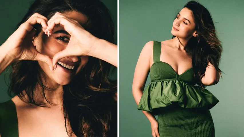 Alia Bhatt sizzles in green dress, see here
