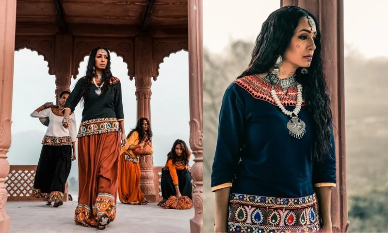 कश्मीरा शाह ने ड्रीमी सिंह के सेट से अपना लुक किया शेयर