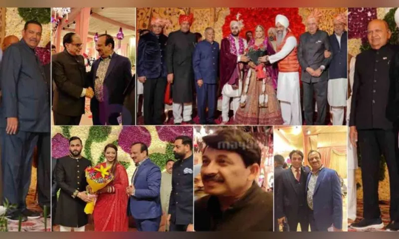 श्रीमती सुदेश और विजय सांपला की बेटी की शादी के रिसेप्शन में राजनीतिक हस्तियां रही मौजूद
