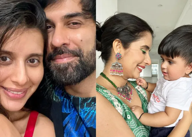 Charu Asopa and Rajeev Sen