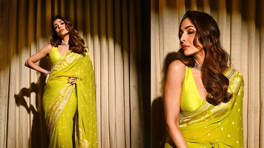 Malaika Arora's Banarasi saree is perfect for Raksha Bandhan and Teej