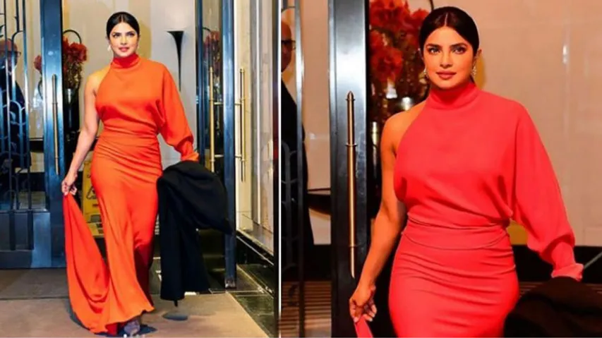 एक्ट्रेस प्रियंका चोपड़ा ने रेड गाउन पहन अपनी बेहिसाब खूबसूरती का बखेरा जलवा