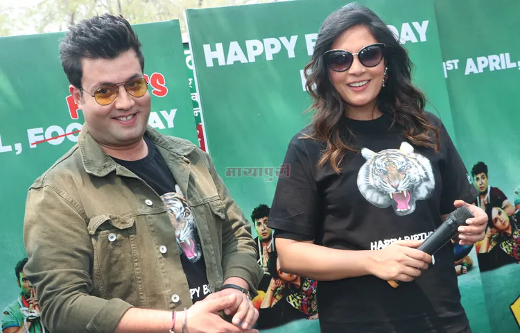 फुकरे रिटर्न्स‘ के वर्ल्ड टेलीविजन प्रीमियर को प्रमोट करने पहुंचे रिचा चड्ढा और वरुण शर्मा ने मनाया बिजली का जन्मदिन