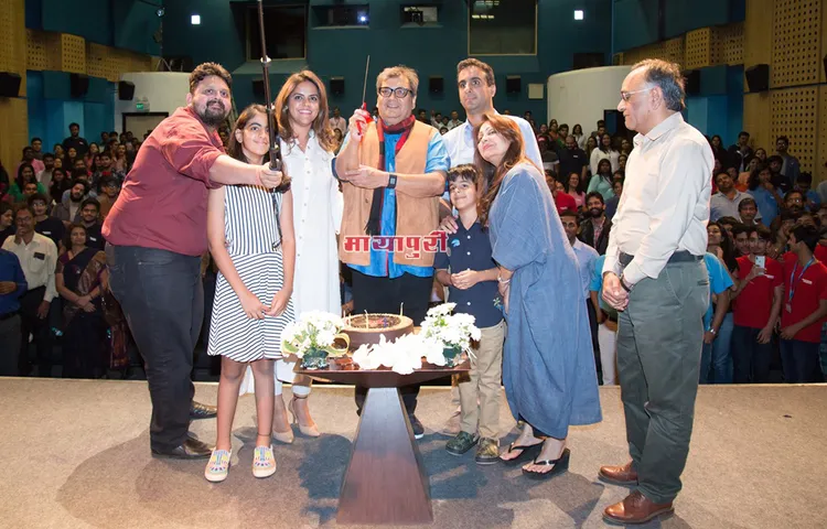 सुभाष घई ने व्हिस्लिंग वुड्स इंटरनेशनल के छात्रों के साथ इस अंदाज़ में मनाया अपना 73वां जन्मदिन
